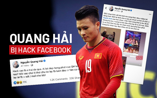 Quang Hải bị hack Facebook, lộ tin nhắn nhạy cảm với nhiều cô gái