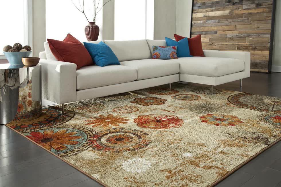 Một tấm thảm được sử dụng đúng cách sẽ trở thành điểm nhấn cho cả căn phòng.