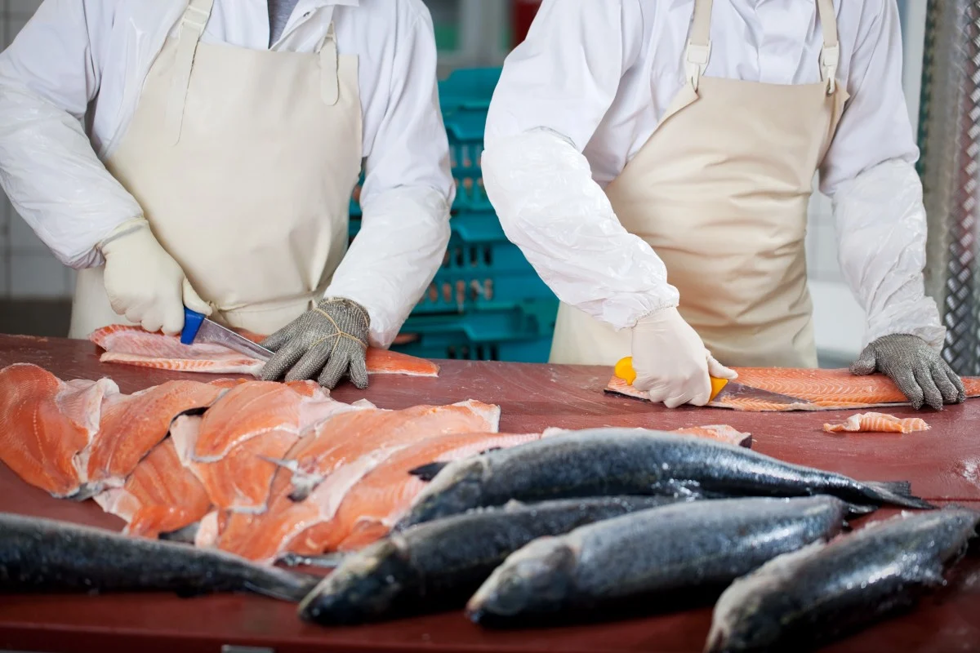 Theo truyền thông Trung Quốc, thớt được sử dụng chế biến cá hồi nhập khẩu tại chợ Tân Phát Địa, đã được tìm thấy có dấu vết của virus corona. Ảnh: Shutterstock.