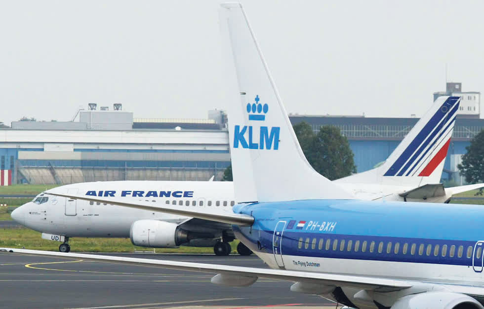 Máy bay của hãng hàng không Air France-KLM. Ảnh Internet.