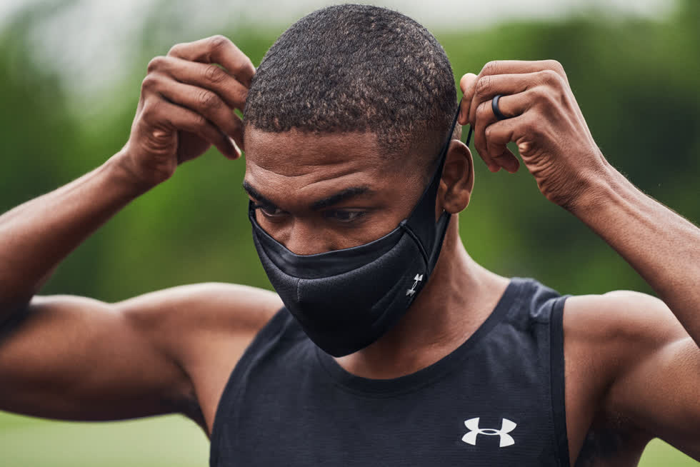 Khẩu trang UA Sport Mask chuyên dụng cho người luyện tập thể thao có giá 650.000 đồng/chiếc. Ảnh: Under Armour