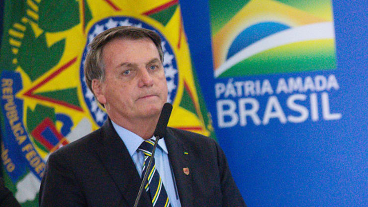 Tổng thống Brazil Jair Bolsonaro tại Cung điện Planalto vào ngày 17/6.