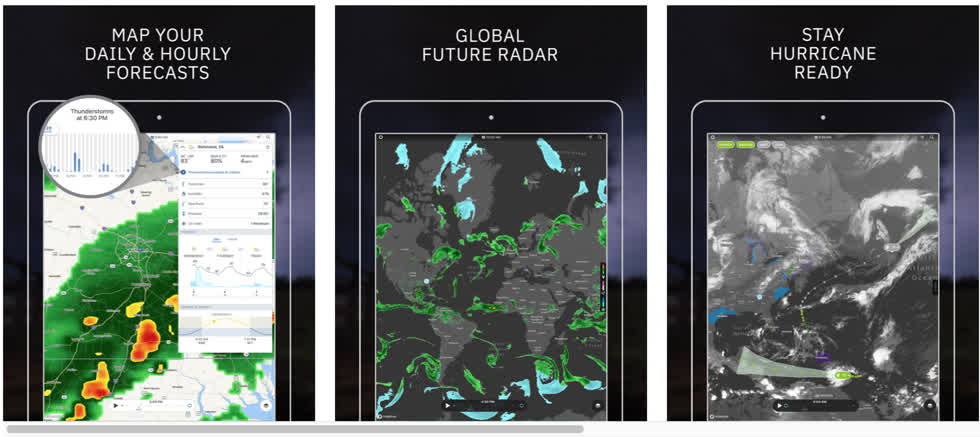 Top ứng dụng giúp bạn xem đường đi của bão qua vệ tinh dễ dàng và chính xác