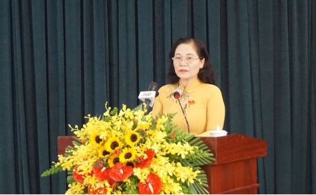   Chủ tịch HĐND TP.HCM Nguyễn Thị Lệ phát biểu khai mạc kỳ họp thứ 20.  
