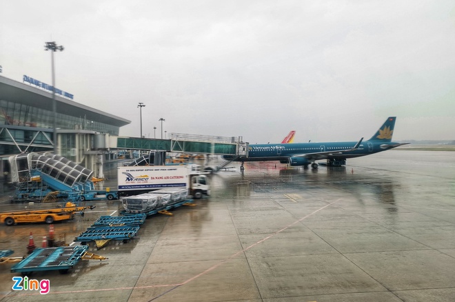 Sân bay Đà Nẵng cùng 5 sân bay của khu vực miền Trung, Tây Nguyên tạm đóng cửa từ chiều nay. Ảnh: Zing