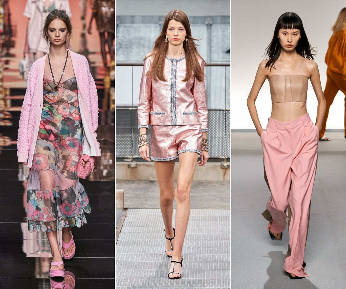 Từ trái sang: BST Fendi, Chanel, Givenchy Xuân - Hè 2020. Ảnh: Gorunway 