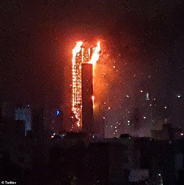 Cháy lớn tại tòa nhà 33 tầng ở Hàn Quốc