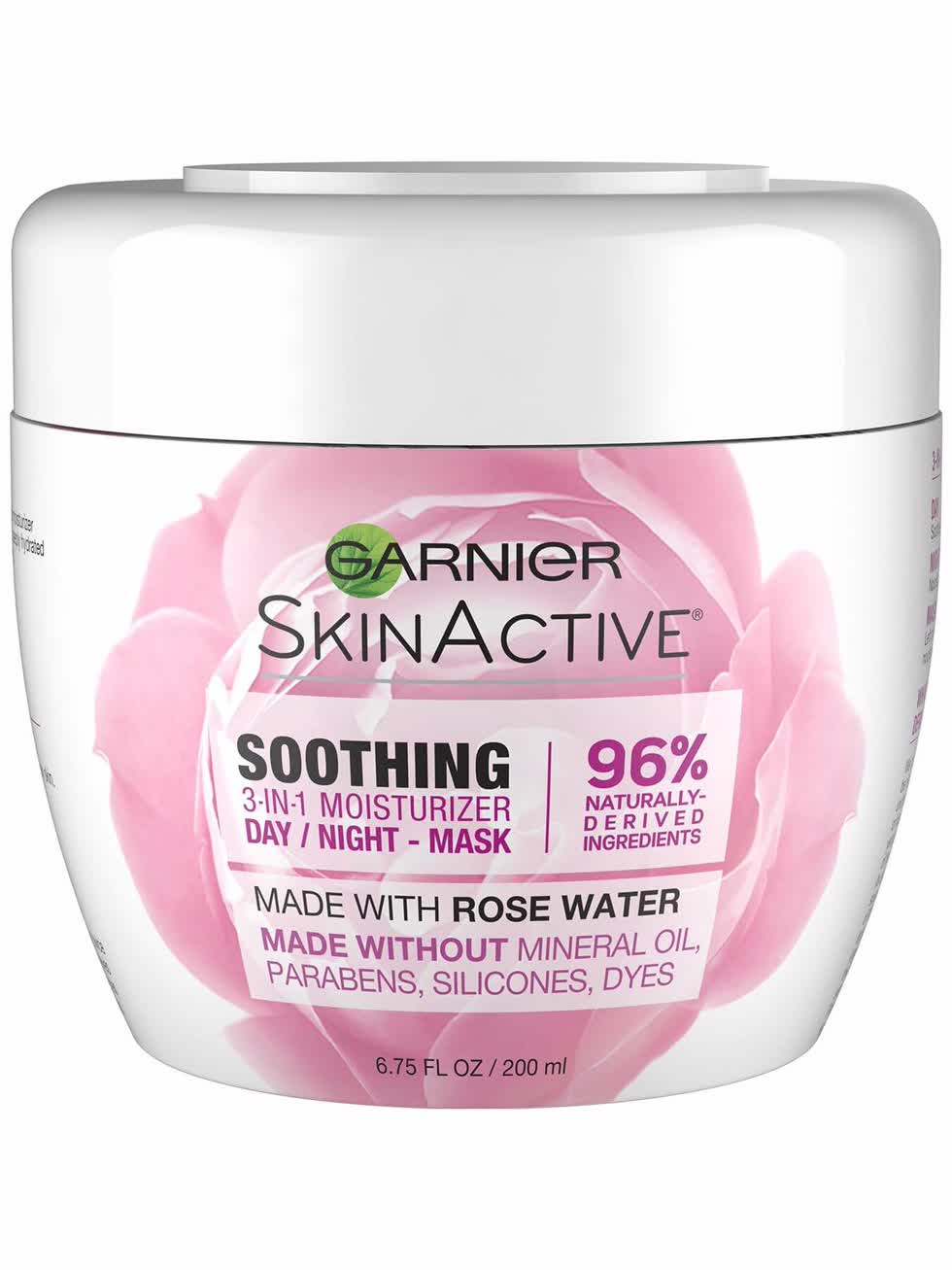 Garnier SkinActive Balancing 3-in-1 Face Moisturizer with Rose Water.