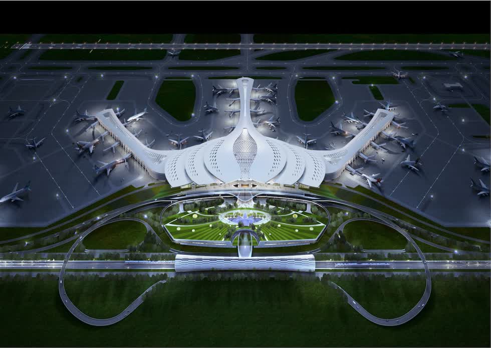 Phối cảnh dự án sân bay quốc tế Long Thành. Ảnh: ACV