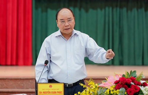 Thủ tướng Nguyễn Xuân Phúc phát biểu tại buổi làm việc với lãnh đạo chủ chốt tỉnh Đồng Nai - Ảnh: VGP