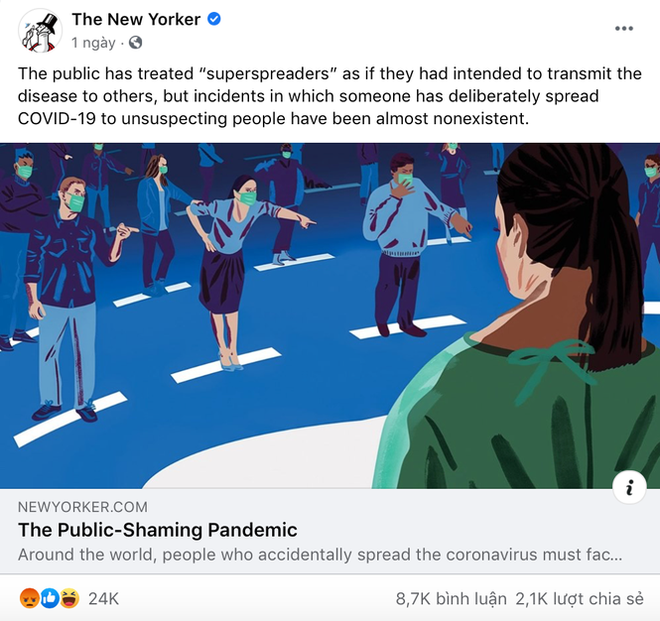  Bài đăng trên tờ The New Yorker khiến cộng đồng mạng dậy sóng.