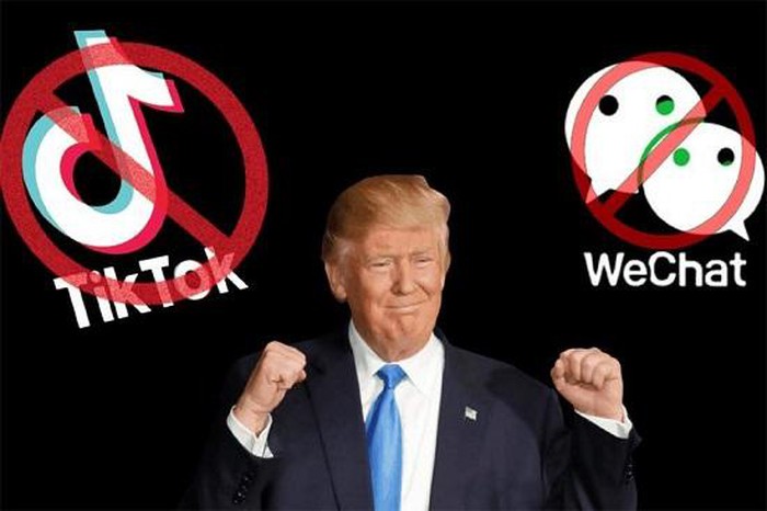 Chính quyền Trump thúc đẩy việc cấm TikTok và WeChat tại Mỹ. Ảnh: CNBC.