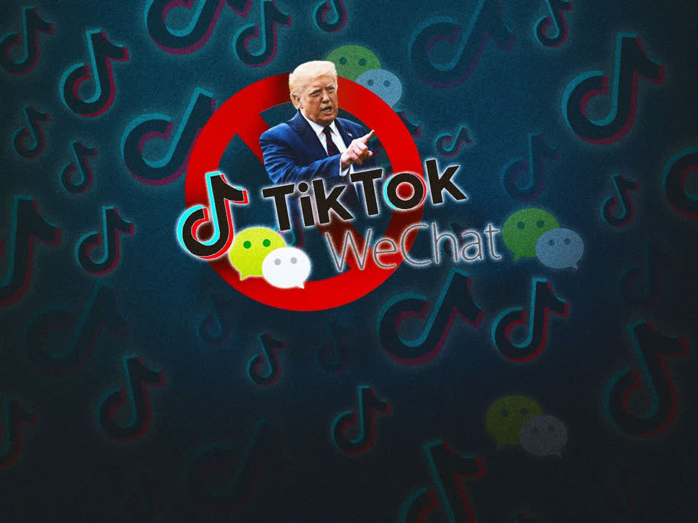   TikTok trở thành tâm điểm trong cuộc chiến leo thang giữa hai cường quốc kinh tế thế giới. Ứng dụng có khoảng 100 triệu người dùng tại Mỹ, đặc biệt phổ biến ở giới trẻ nước này. Ảnh: Bloomberg.  