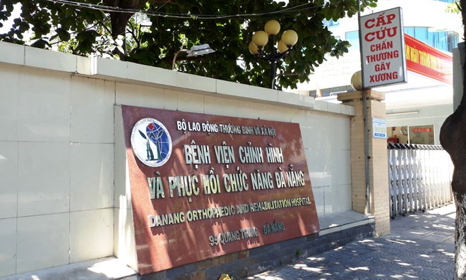 Bệnh viện Chỉnh hình tại Đà Nẵng được xác định là một trong 3 ổ dịch COVID-19. Ảnh: Thanh Niên