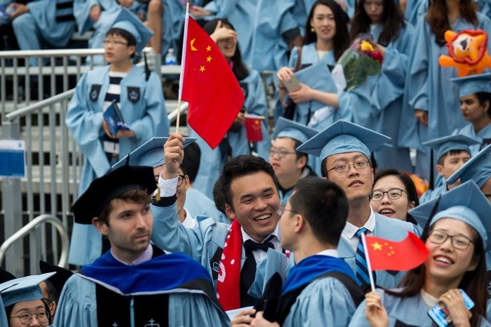 Sinh viên Trung Quốc tại Mỹ. Ảnh: THX