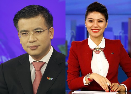 Nhà báo Lê Quang Minh và BTV Ngọc Trinh. Ảnh: Internet