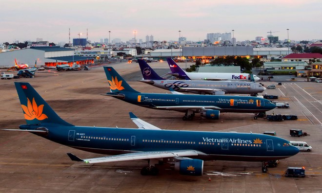Cuối quý II/2020, Vietnam Airlines có số nợ ngắn hạn vượt quá tài sản ngắn hạn lên 18.444 tỷ đồng. Ảnh: TT 
