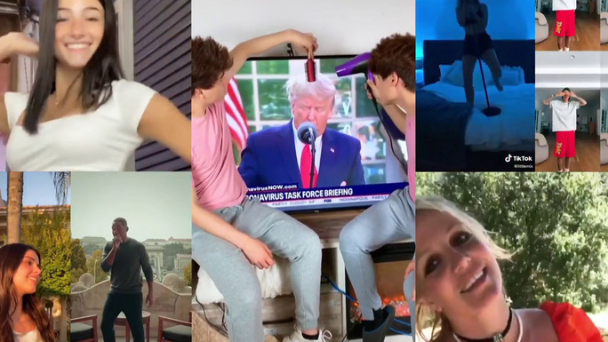 Không ít video xúc phạm Tổng thống Donald Trump được lưu hành trên TikTok. Ảnh: Sky News