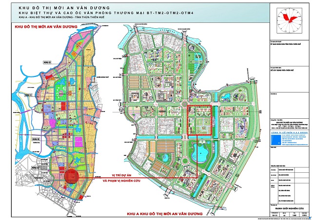 Quy hoạch dự án Khu đô thị An Vân Dương.
