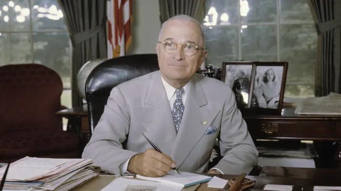 Tổng thống Harry S. Truman, năm 1948. Getty Images/ Bettmann Archive 