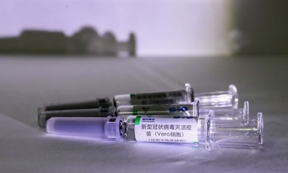   Vaccine Sinopharm của Trung Quốc, thử nghiệm hồi tháng 7. Ảnh: Global Times  