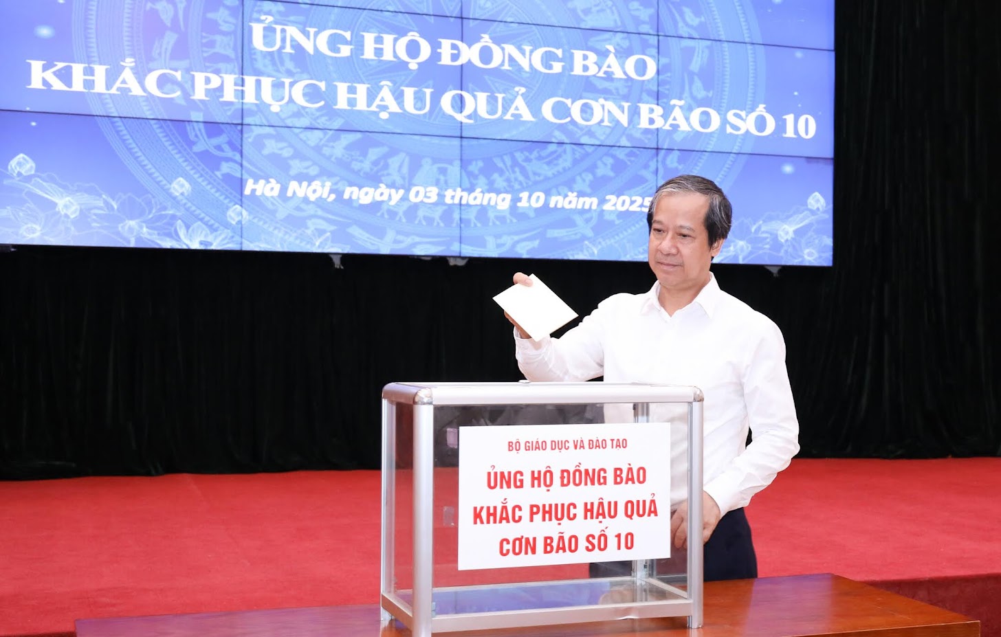 Bộ trưởng Nguyễn Kim Sơn tại lễ phát động.