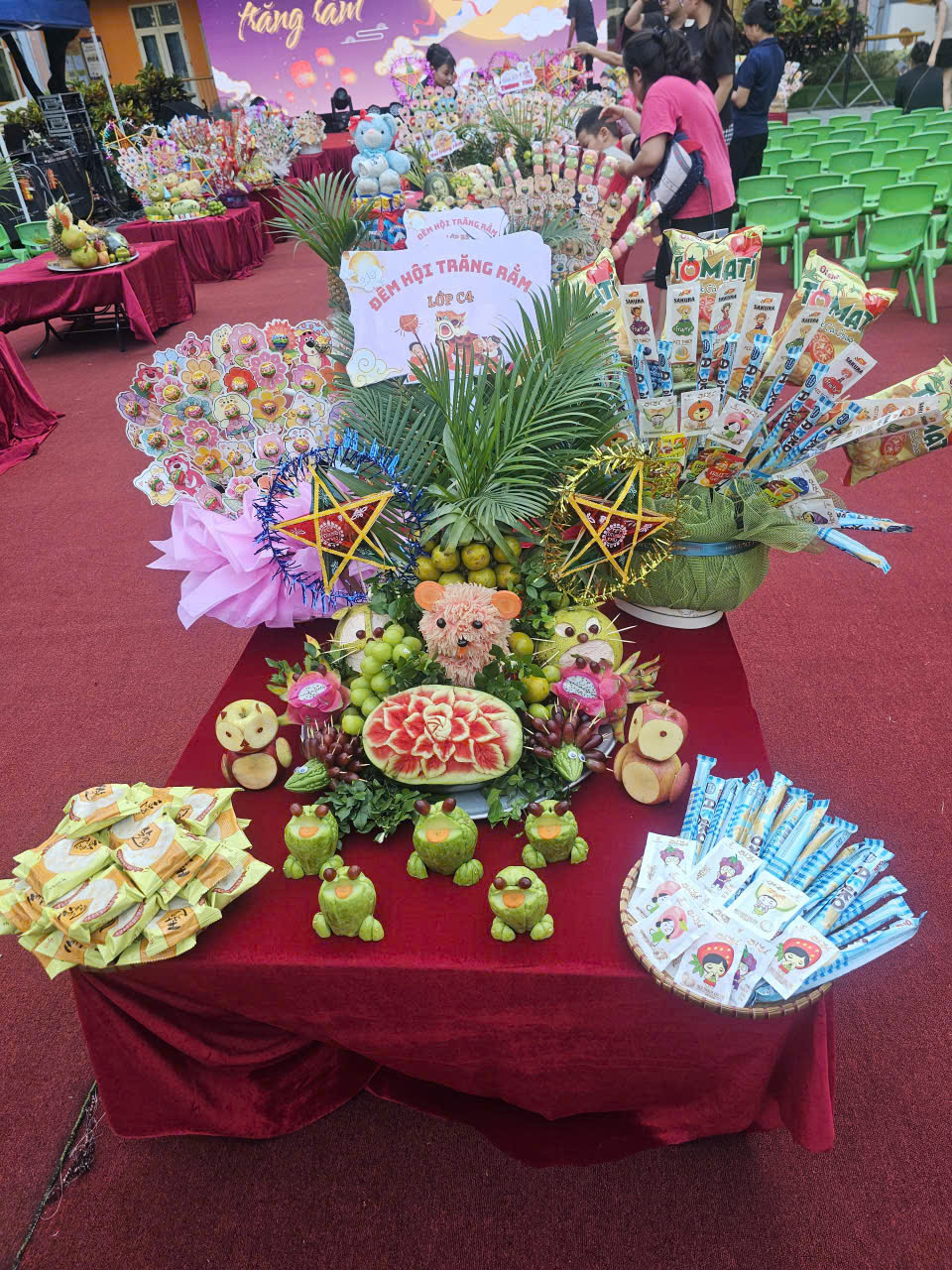 Mâm cỗ Trung Thu tại trường mầm non Sen Hồng