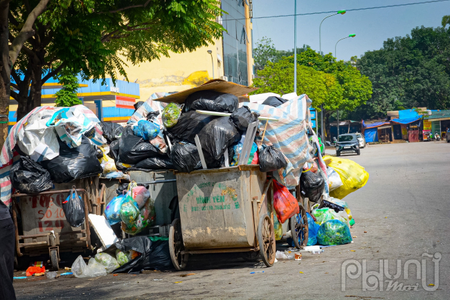 Bãi rác Nam Sơn dừng hoạt động, rác thải chất đống tại Hà Nội