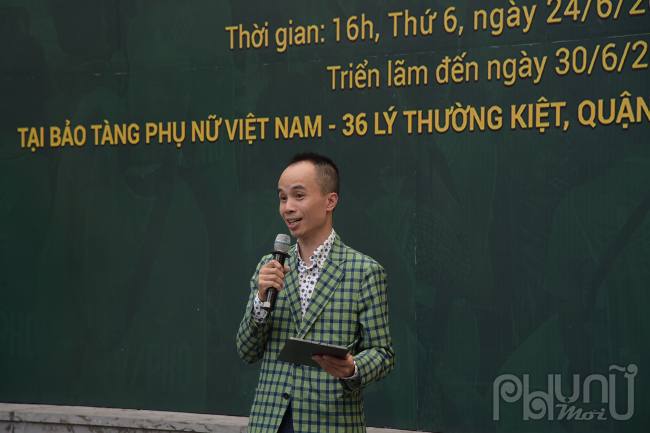 Nhà báo Hoàng Minh Trí đại diện cho Câu lạc bộ Phóng viên ảnh Hà Nội chia sẻ về nghề phóng viên ảnh.