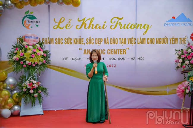  Bà Trần Thị Thuần, Chủ tịch Hợp tác xã Tâm Ngọc, giám đốc trung tâm An Phúc 
