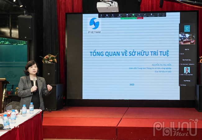 Bà Nguyễn Thị Thu Hiền – Giám đốc Trung tâm Thông tin sở hữu công nghiệp