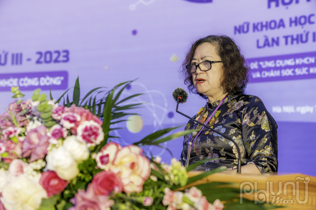  GS.TS Lê Mai Hương – Phó Chủ tịch Hội NTT Việt Nam Phát biểu đề dẫn Hội nghị