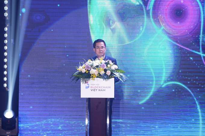Thứ trưởng Bộ Khoa học và Công nghệ Nguyễn Hoàng Giang phát biểu tại sự kiện.