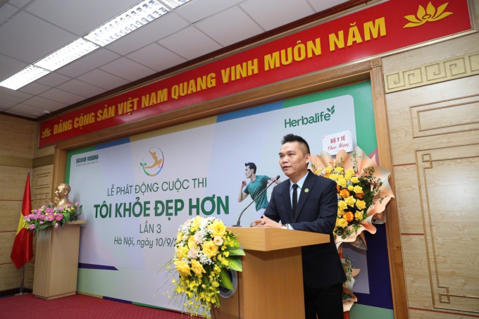 Ông Nguyễn Thành Đạt – Giám Đốc Truyền Thông Herbalife Việt Nam phát biểu tại lễ phát động cuộc thi