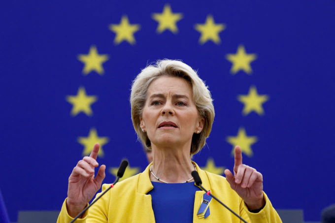 Ursula von der Leyen, Chủ tịch Ủy ban châu Âu (Ảnh: Reuters)