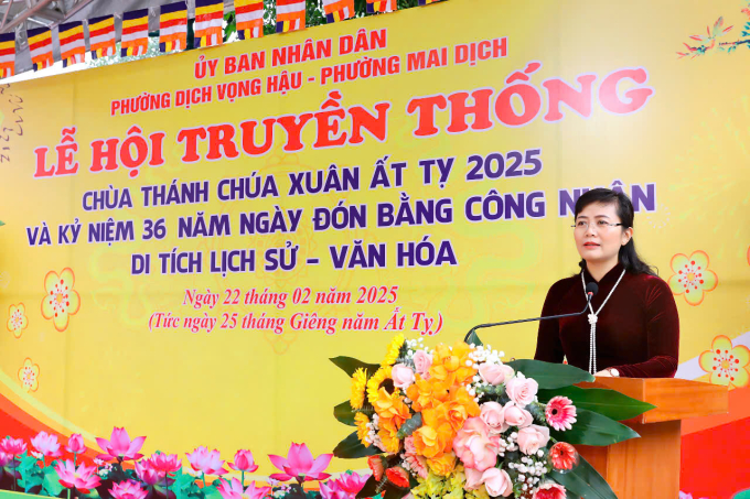 Bà Nguyễn Thị Ngọc Ánh - Phó Chủ tịch UBND phường Dịch Vọng Hậu