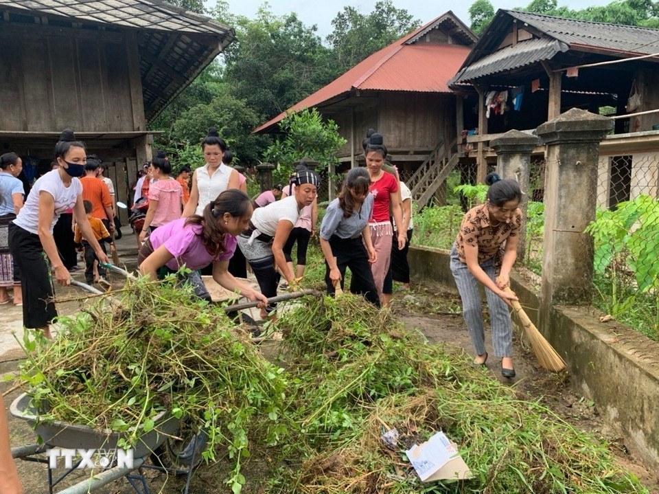 Hội Liên hiệp Phụ nữ tỉnh Lai Châu có nhiều cách làm sáng tạo, lồng ghép các hoạt động, chương trình; tạo sự chuyển biến tích cực trong phát triển kinh tế-xã hội và bảo vệ môi trường, góp phần xây dựng nông thôn mới địa phương. (Ảnh: Việt Hoàng/TTXVN)