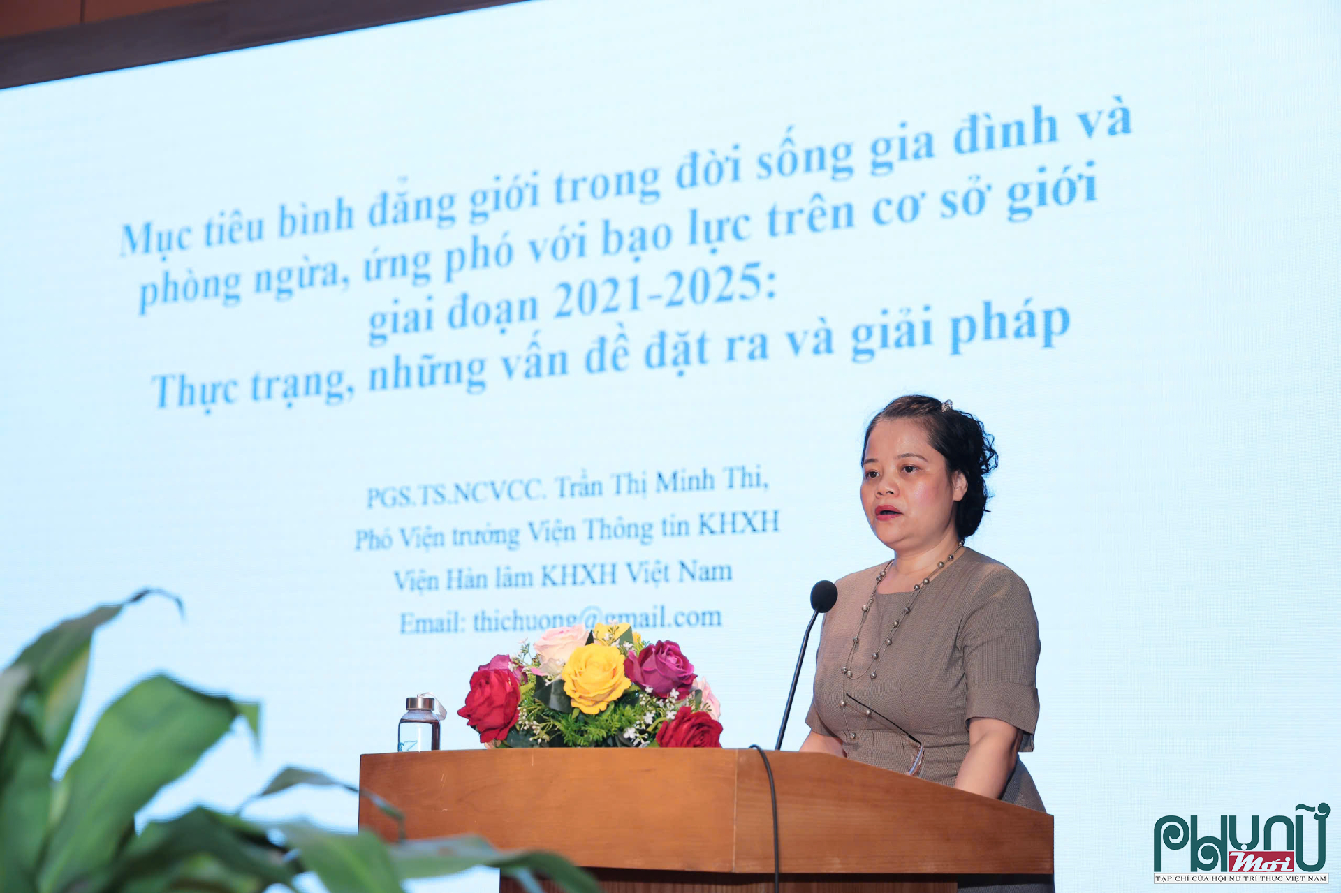 PGS.TS. Trần Thị Minh Thi, Phó Viện trưởng Viện Thông tin KHXH (Viện Hàn lâm KHXH Việt Nam)