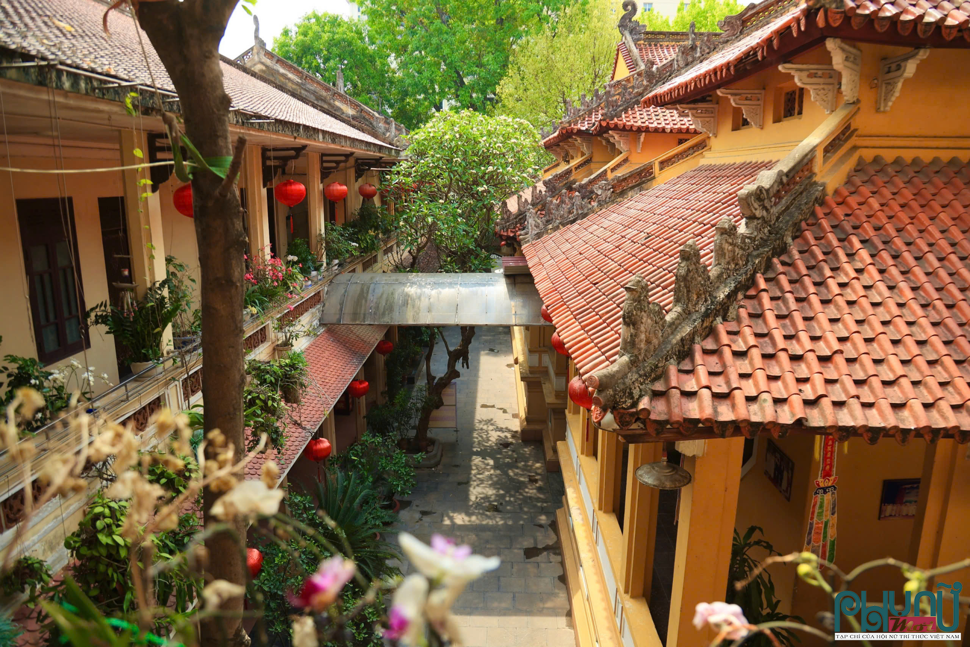 Không gian phía sau chùa Quán Sứ được quy hoạch một cách khoa học và đa năng, không chỉ đáp ứng nhu cầu tu học và sinh hoạt của chư tăng mà còn mở rộng cánh cửa tri thức và văn hóa đến với cộng đồng Phật tử và người dân. Nơi đây bao gồm thư viện phong phú, giảng đường rộng rãi cho các khóa tu và buổi thuyết pháp, khu văn phòng làm việc của Giáo hội, nhà khách trang nhã đón tiếp các phái đoàn và tăng phòng thanh tịnh.