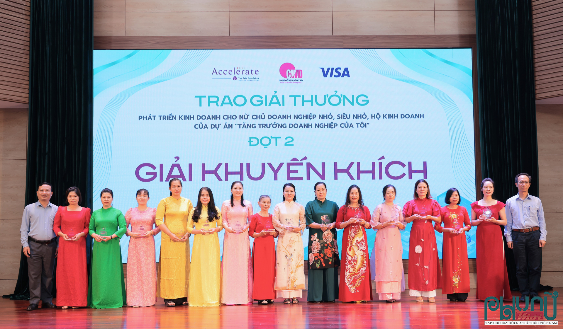 15 Giải Khuyến khích, mỗi giải trị giá 5 triệu đồng, đã được trao cho các mô hình kinh doanh tiềm năng với ý tưởng sáng tạo và khả năng tạo tác động tích cực đến cộng đồng hoặc nhóm đối tượng yếu thế.