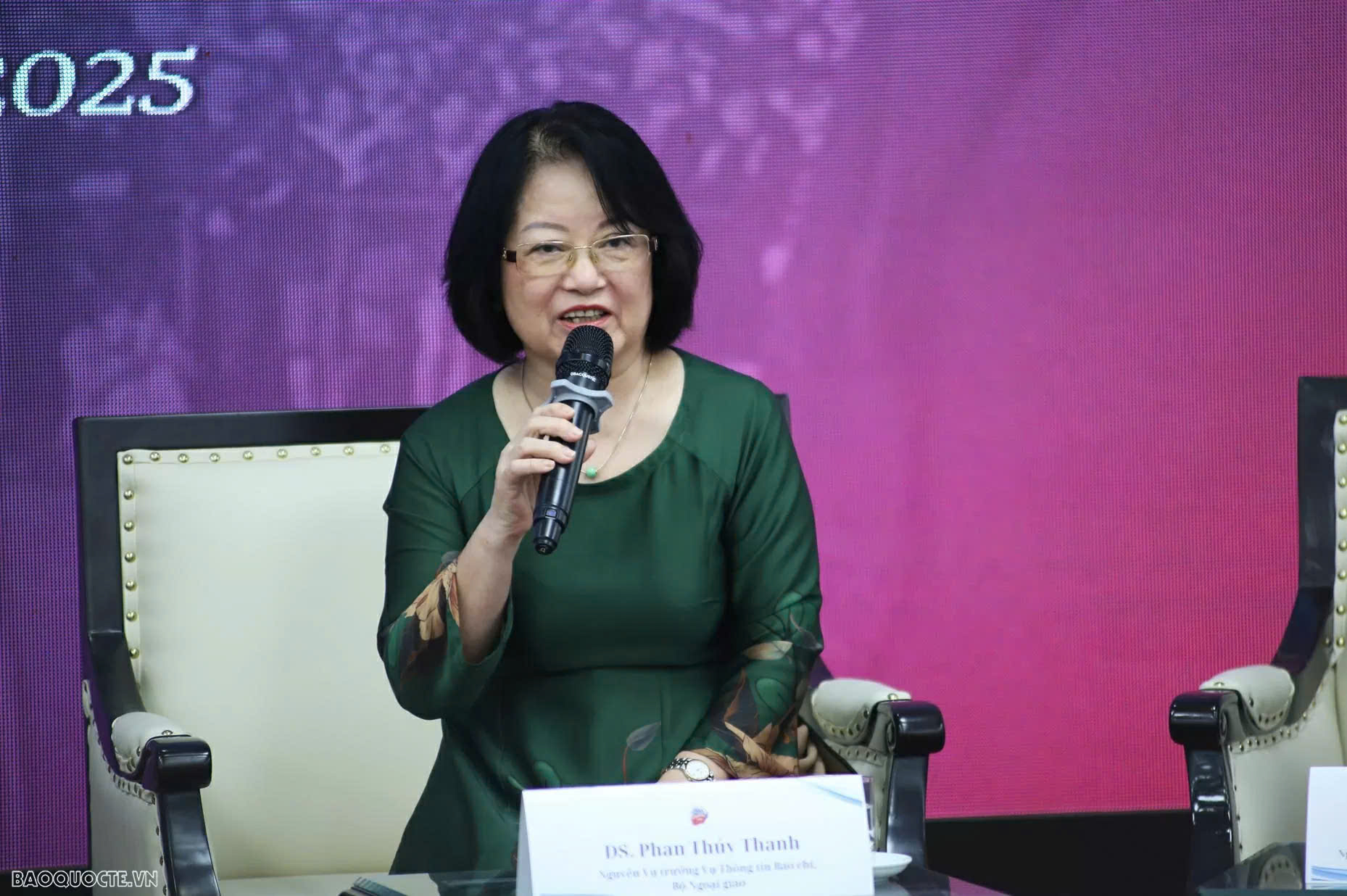 Đại sứ Phan Thúy Thanh, nguyên Đại sứ Việt Nam tại Bỉ, Luxembourg và Liên minh châu Âu. Ảnh: BQT