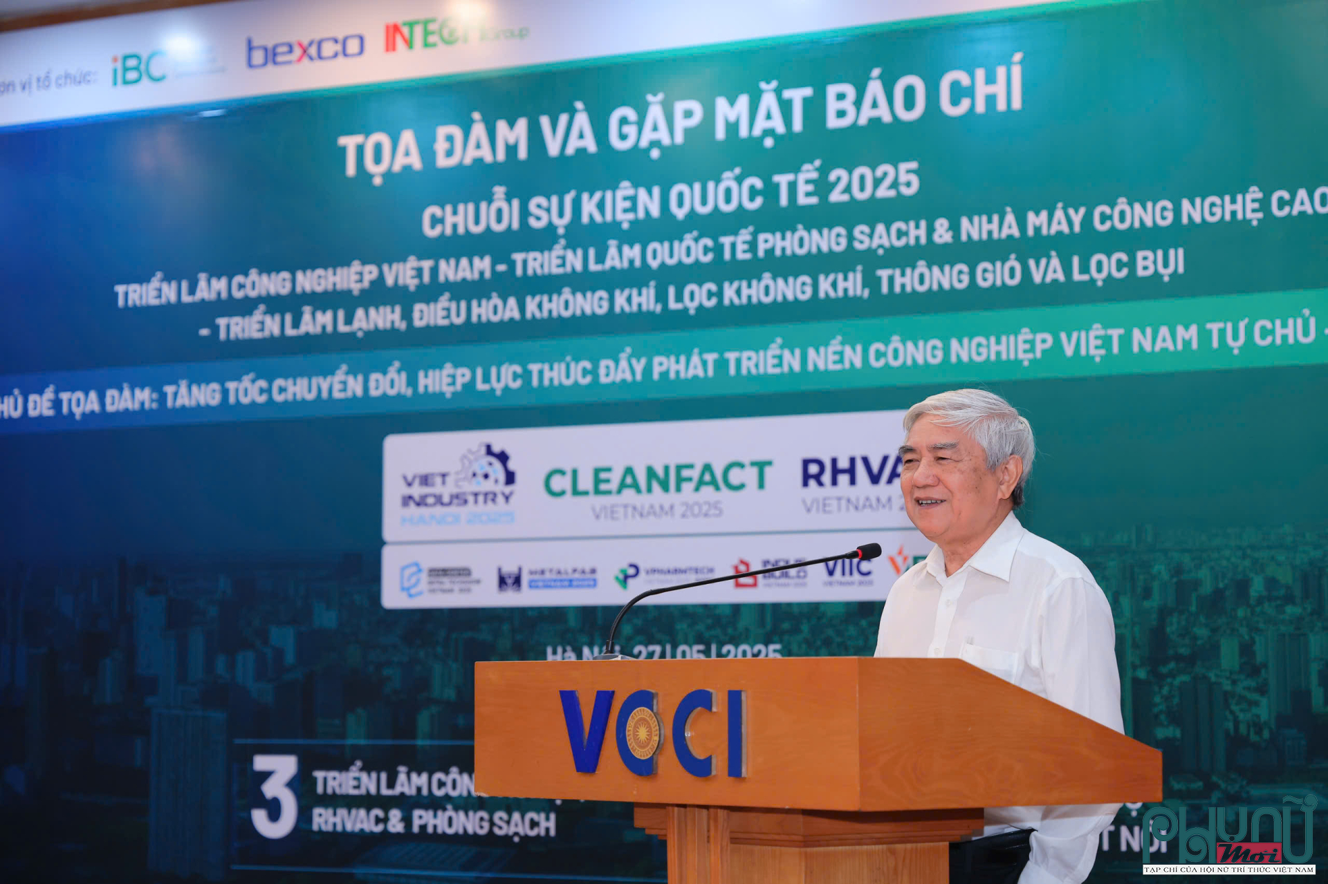 TS Nguyễn Quân, Chủ tịch Hội Tự động hóa Việt Nam (Nguyên Bộ trưởng Bộ Khoa học & Công nghệ) chia sẻ về Triển lãm VIET INDUSTRY 2025