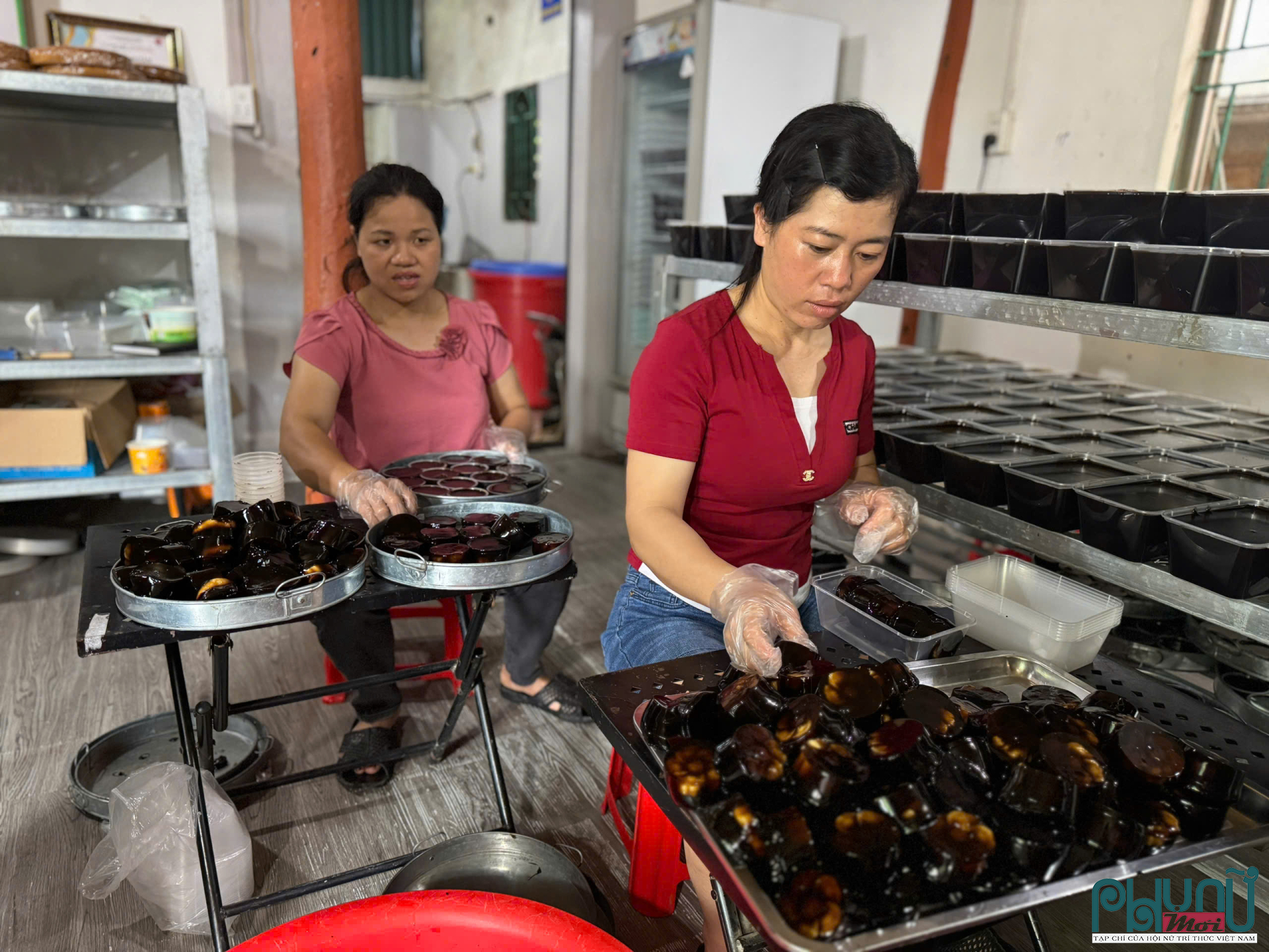Xưởng sản xuất thạch đen tại Cao Bằng