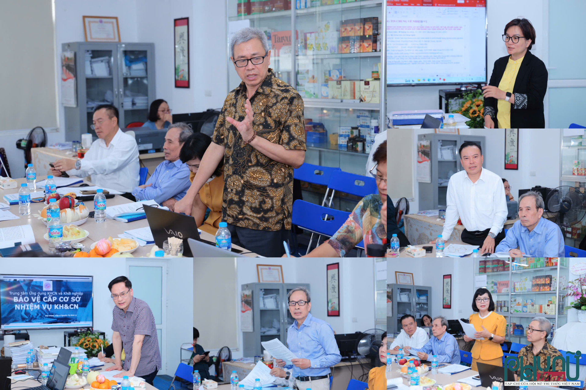 Các thành viên trong hội đồng nghiệm thu đánh giá và chấm điểm nhiệm vụ