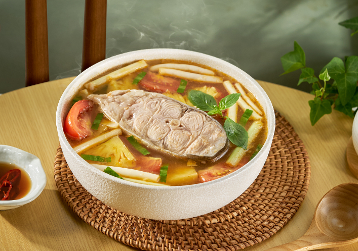 Canh chua bồn bồn vị Thái. Ảnh: MNMN