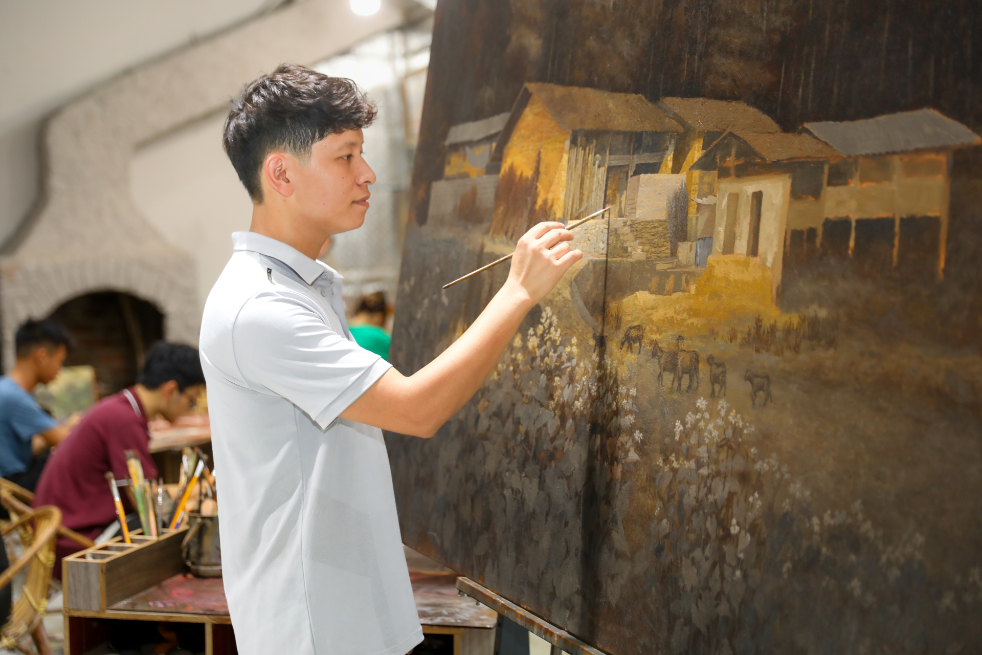 Họa sĩ trẻ Quách Chiến Thắng