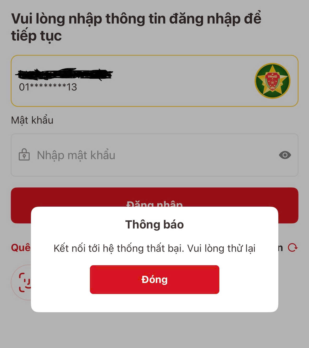 Ứng dụng định danh điện tử VNeID đã ghi nhận lượng truy cập tăng đột biến, gây ra tình trạng quá tải cục bộ