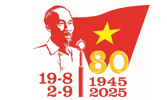 Logo sử dụng trong hoạt động tuyên truyền Kỷ niệm 80 năm Cách mạng tháng Tám thành công (19/8/1945-19/8/2025) và Quốc khánh nước Cộng hòa xã hội chủ nghĩa Việt Nam (2/9/1945-2/9/2025)