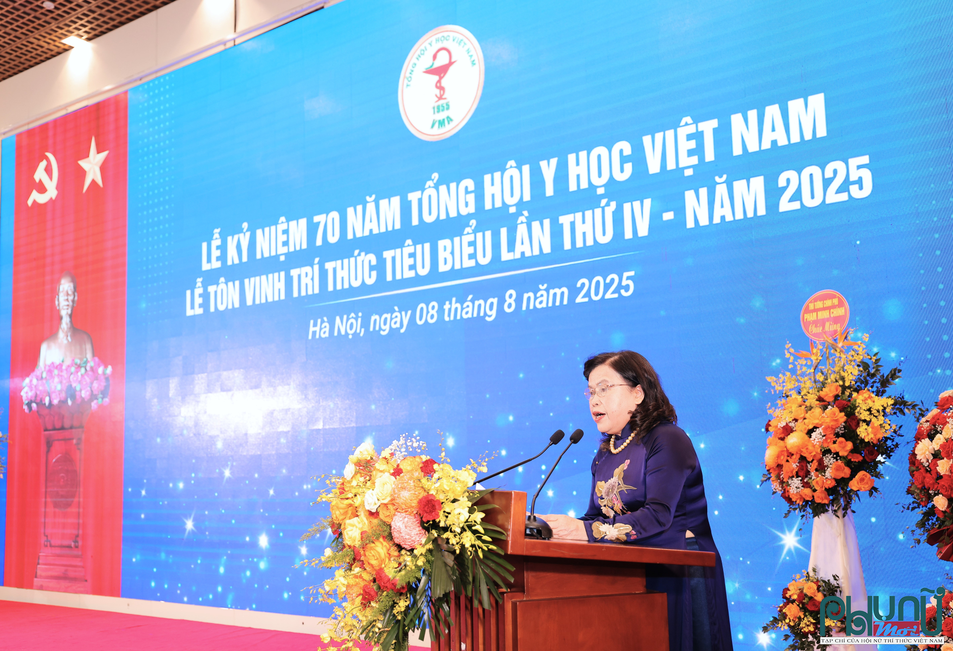 PGS.TS Nguyễn Thị Xuyên, Chủ tịch Tổng hội Y học Việt Nam phát biểu khai mạc 