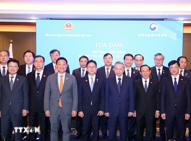 Việt Nam – Hàn Quốc thúc đẩy hợp tác chiến lược về khoa học, công nghệ và đổi mới sáng tạo. Ảnh: TTXVN